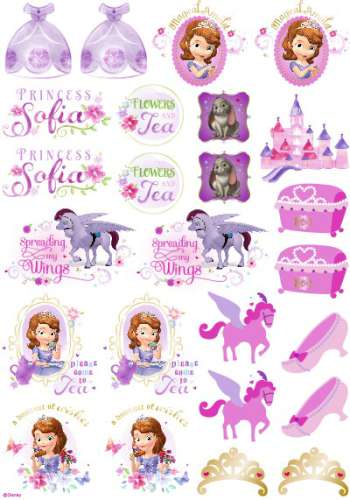 Sophia The First Edible Icing Character Icon Sheet - Click Image to Close